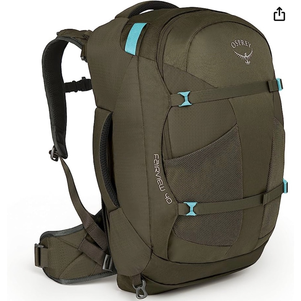 Osprey Fairview 40 in Misty Grey. Like new. Only used twice. Price is negotiable